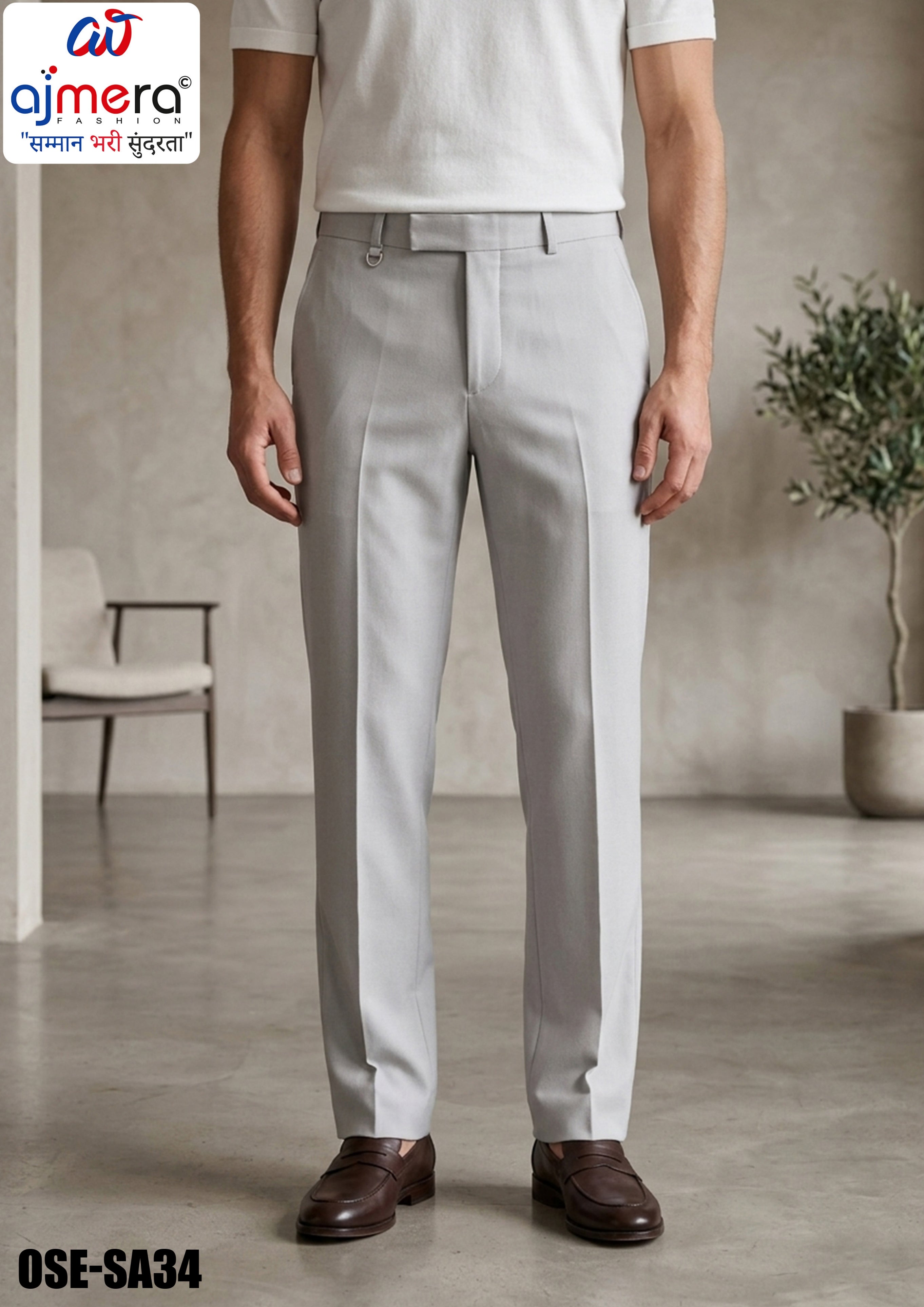 Premium Men's Formal Pant for Office & Business Wear | OSE-SA34