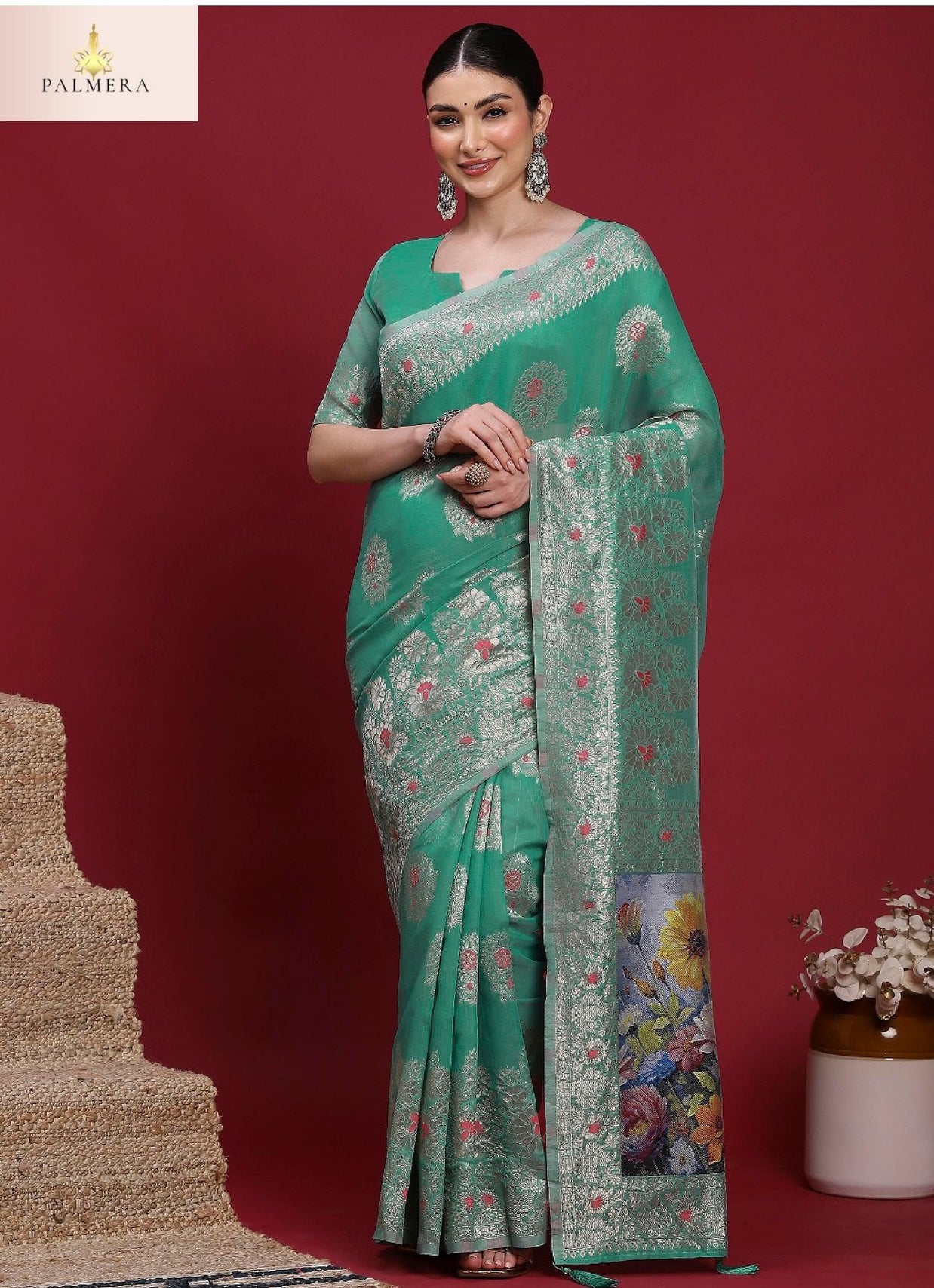 Palmera Saree Wholesaler and Palmera Saree Supplier | ALL-VANAYA-06