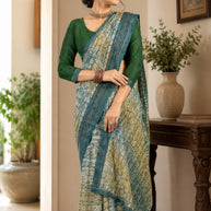 Beautiful Printed Saree with Blouse Piece for Cultural Celebrations | SGR-ANUPAMA
