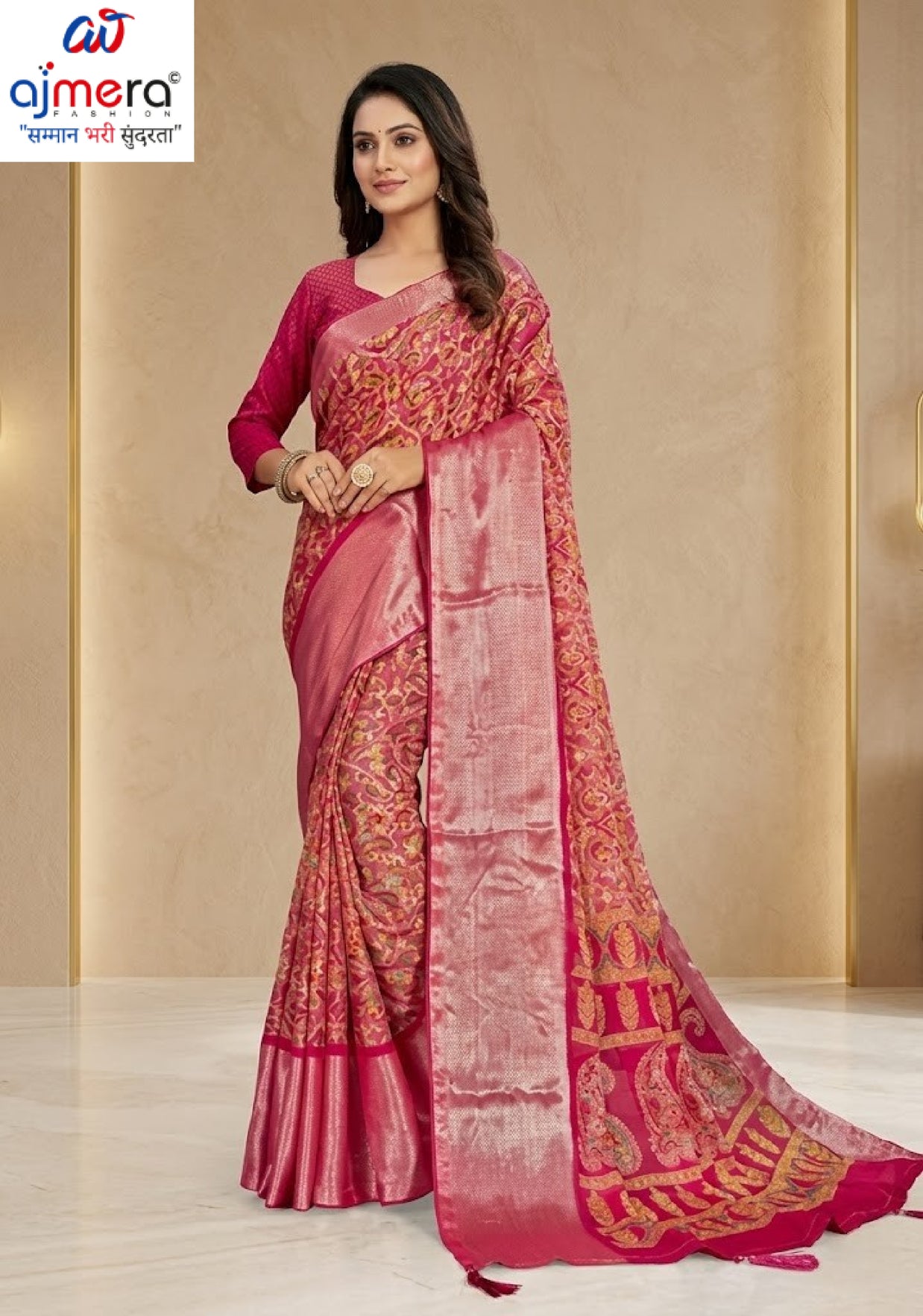 Contemporary Printed Saree with Blouse Piece for Premium Wear  | RDD-LALITA