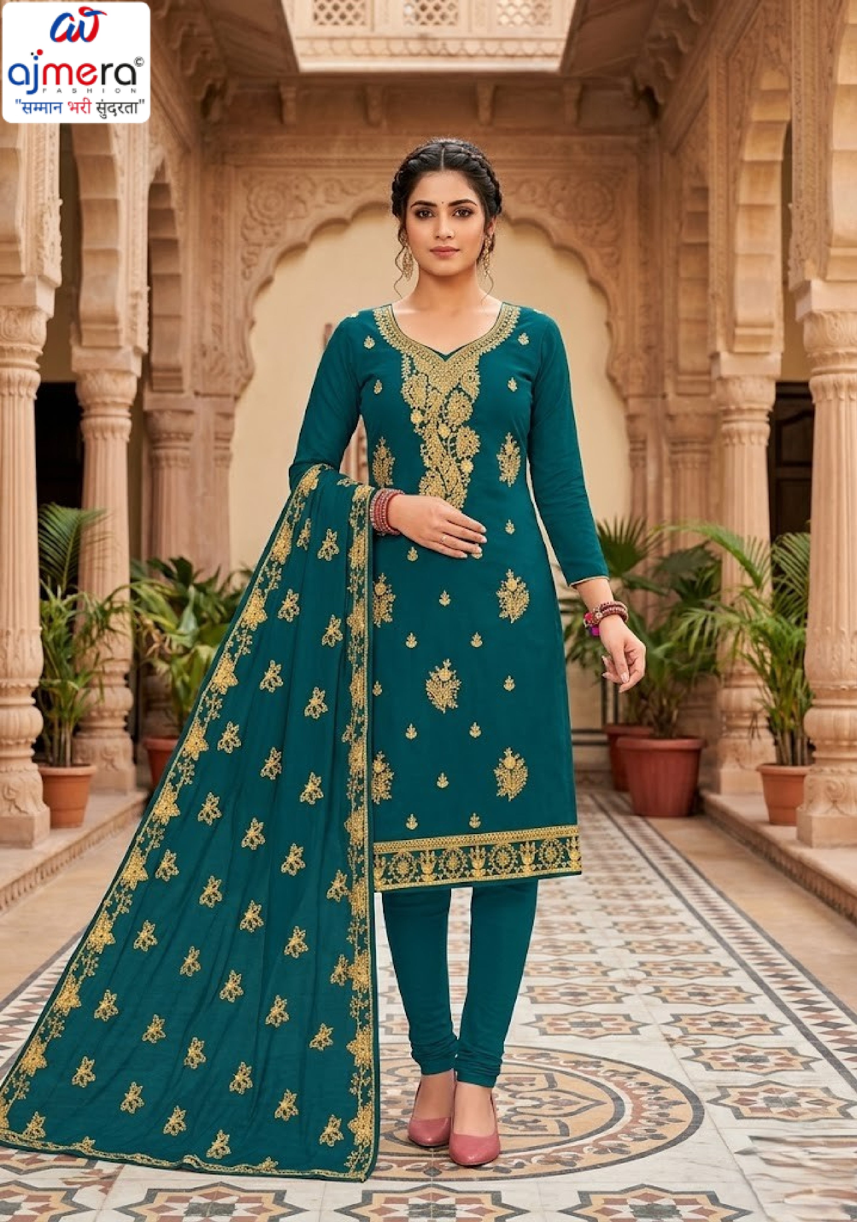 Wholesale Unstitched Suit Set for Retailers | RPY-RIVER SPACE-4