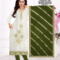 Premium Crunchy Unstitched Suit Set | KVF-BARFI