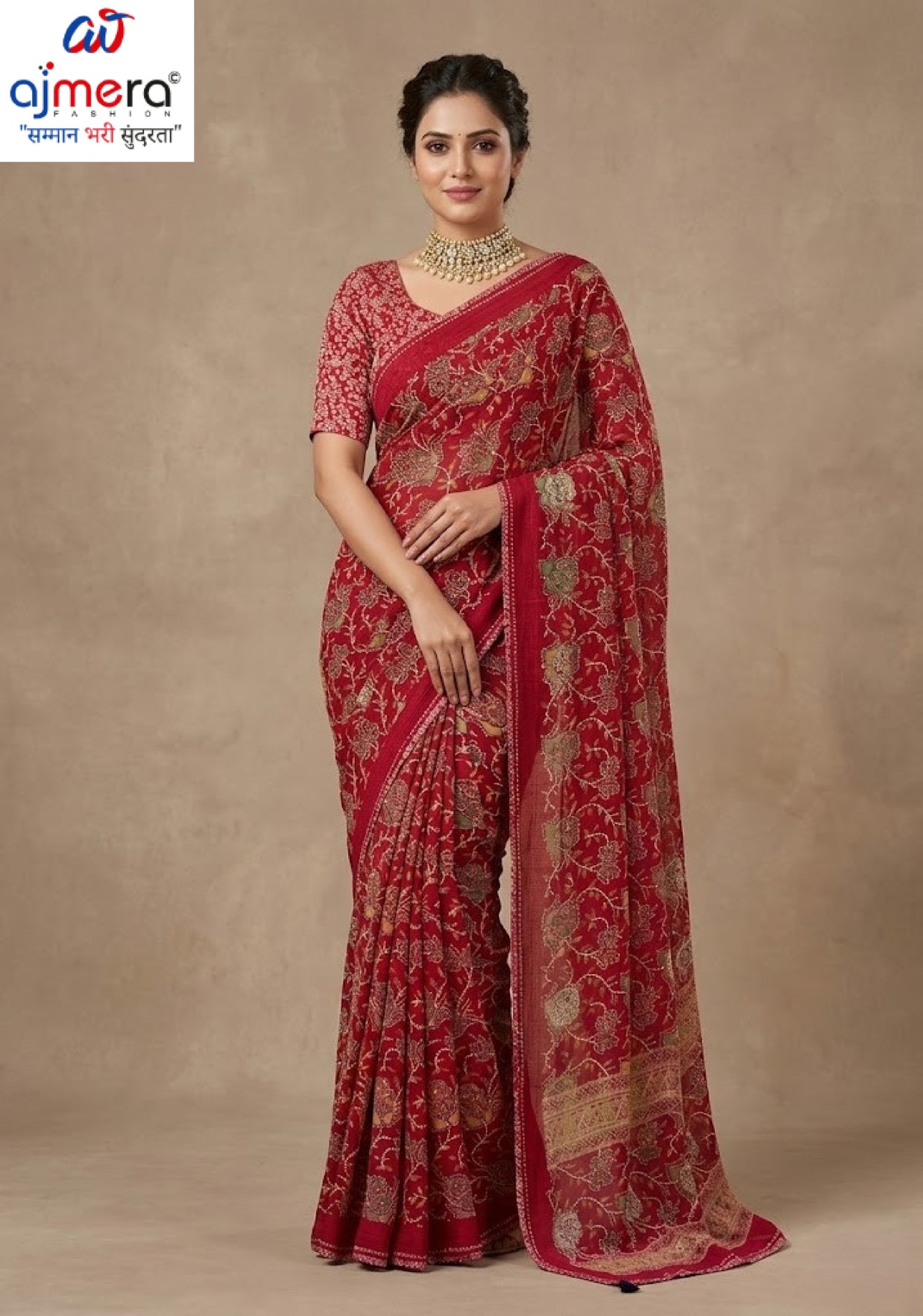 Trendy Printed Saree with Blouse Piece for Women’s Ethnic Wardrobe  | VDT-DISCO-7