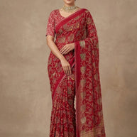 Trendy Printed Saree with Blouse Piece for Women’s Ethnic Wardrobe  | VDT-DISCO-7