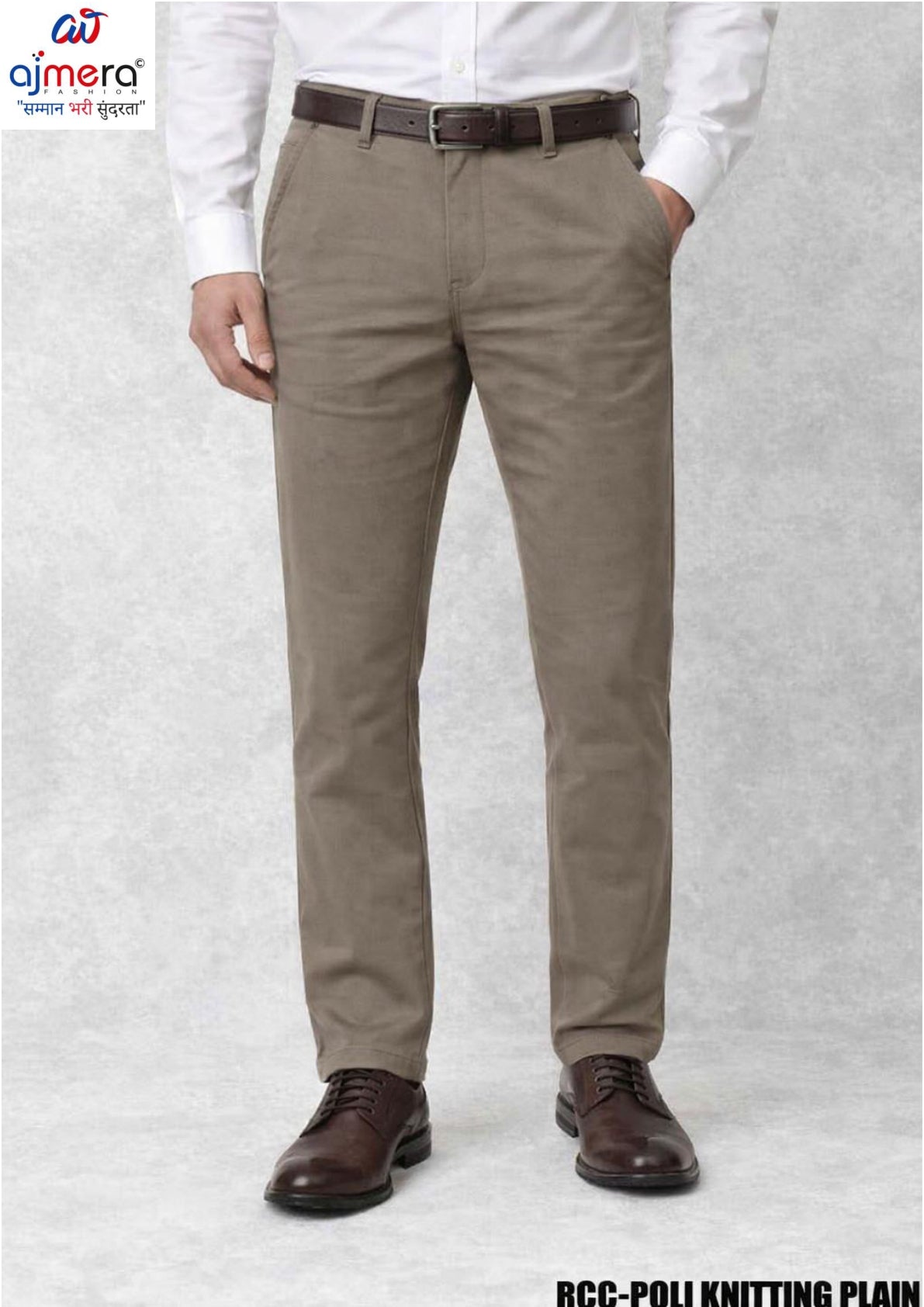 Mens Pants Supplier India | RCC-POLI KNITING PLAIN
