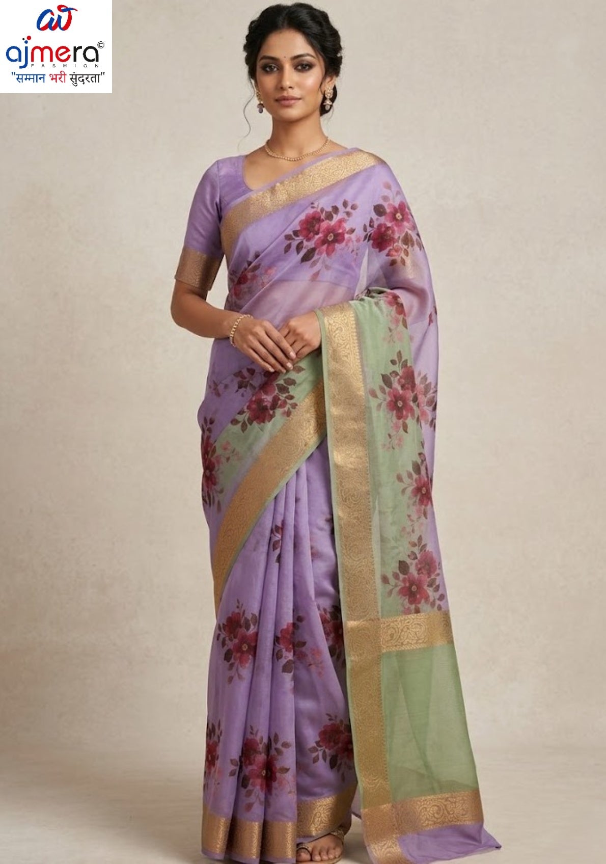Daily Wear Rapier Silk Matching Saree With Blouse Piece | ADL-ANTU JAQUARD BORDER