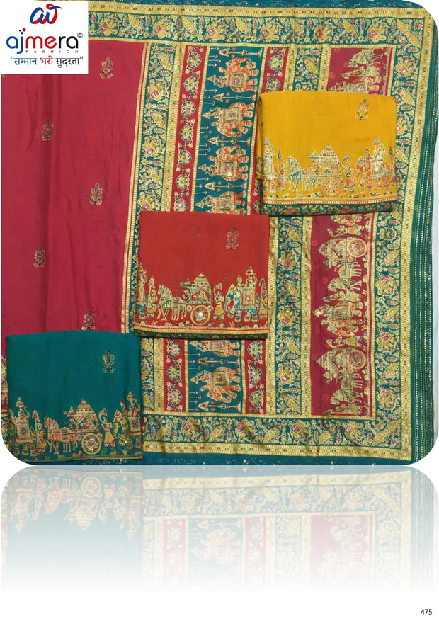 Classic Printed Saree with Blouse Piece for Timeless Traditional Style | WLN-GLORIA-10902