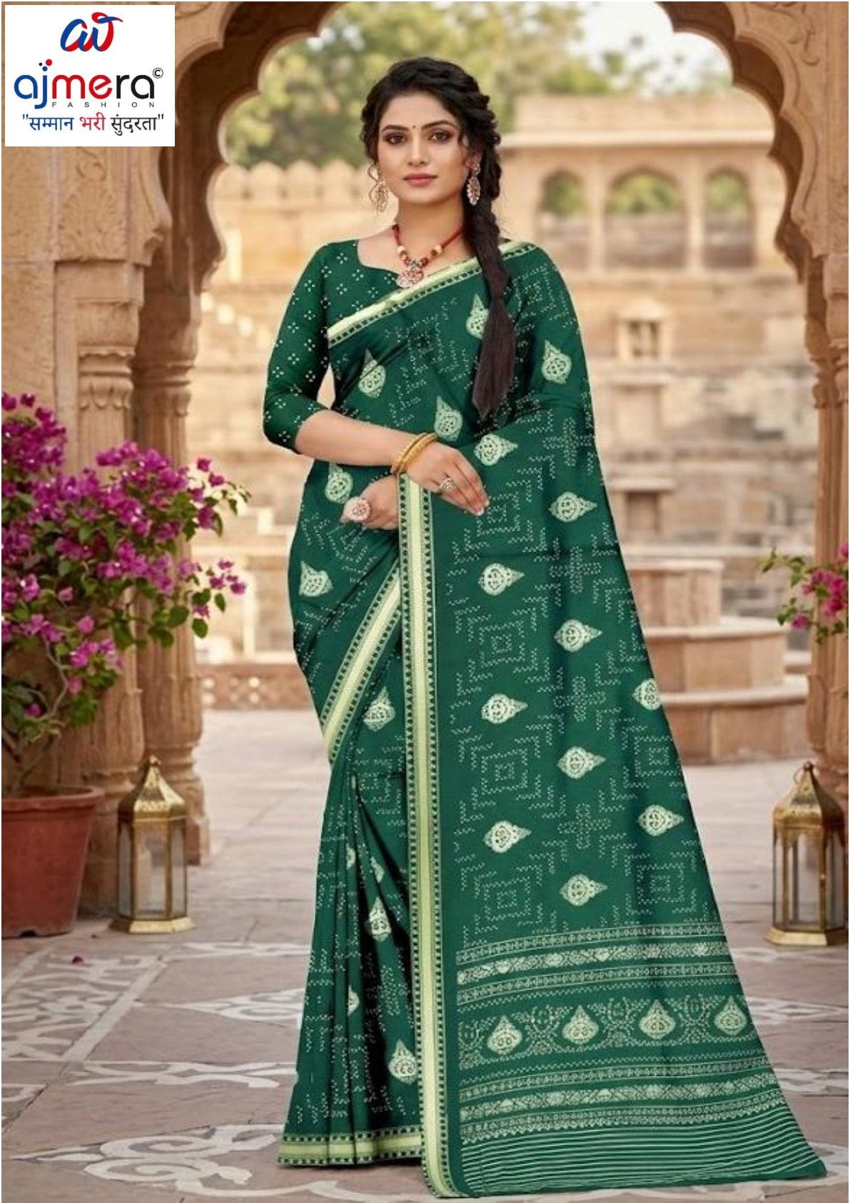 Classic Printed Saree with Blouse Piece for Timeless Traditional Style  | GLC-TARA RAM PAMPAM