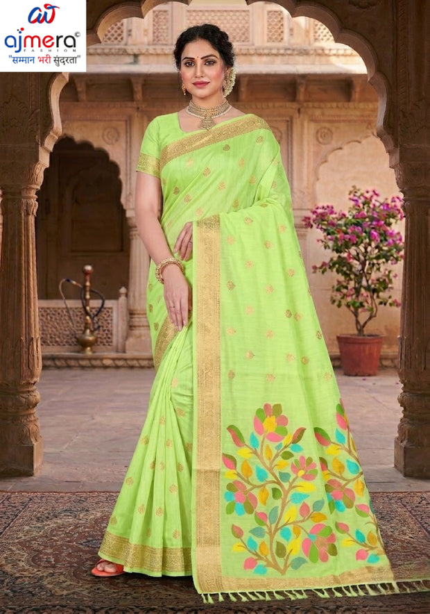 Luxury Elegance Jacquard Silk Saree Without Blouse | TUL-KOLAPURI SONG COTTON