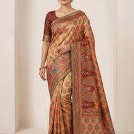 Premium Border Jacquard Silk Saree With Blouse Piece | PGT-AYRA