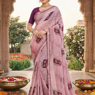 Contemporary Printed Saree with Blouse Piece for Premium Wear  | PRM-PARAS