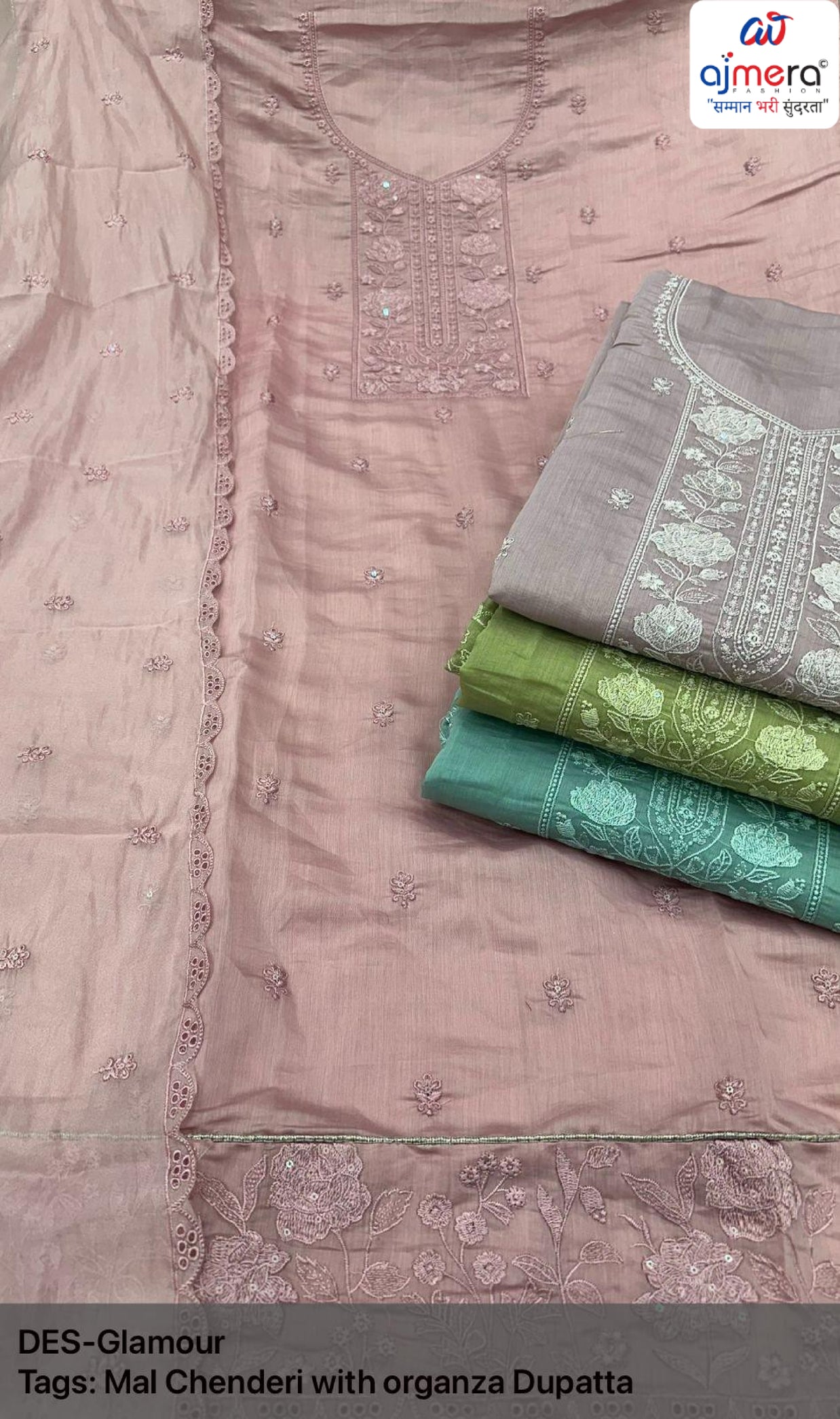 Premium Chanderi Dress Material Wholesale Collection | VAA-GLAMOUR