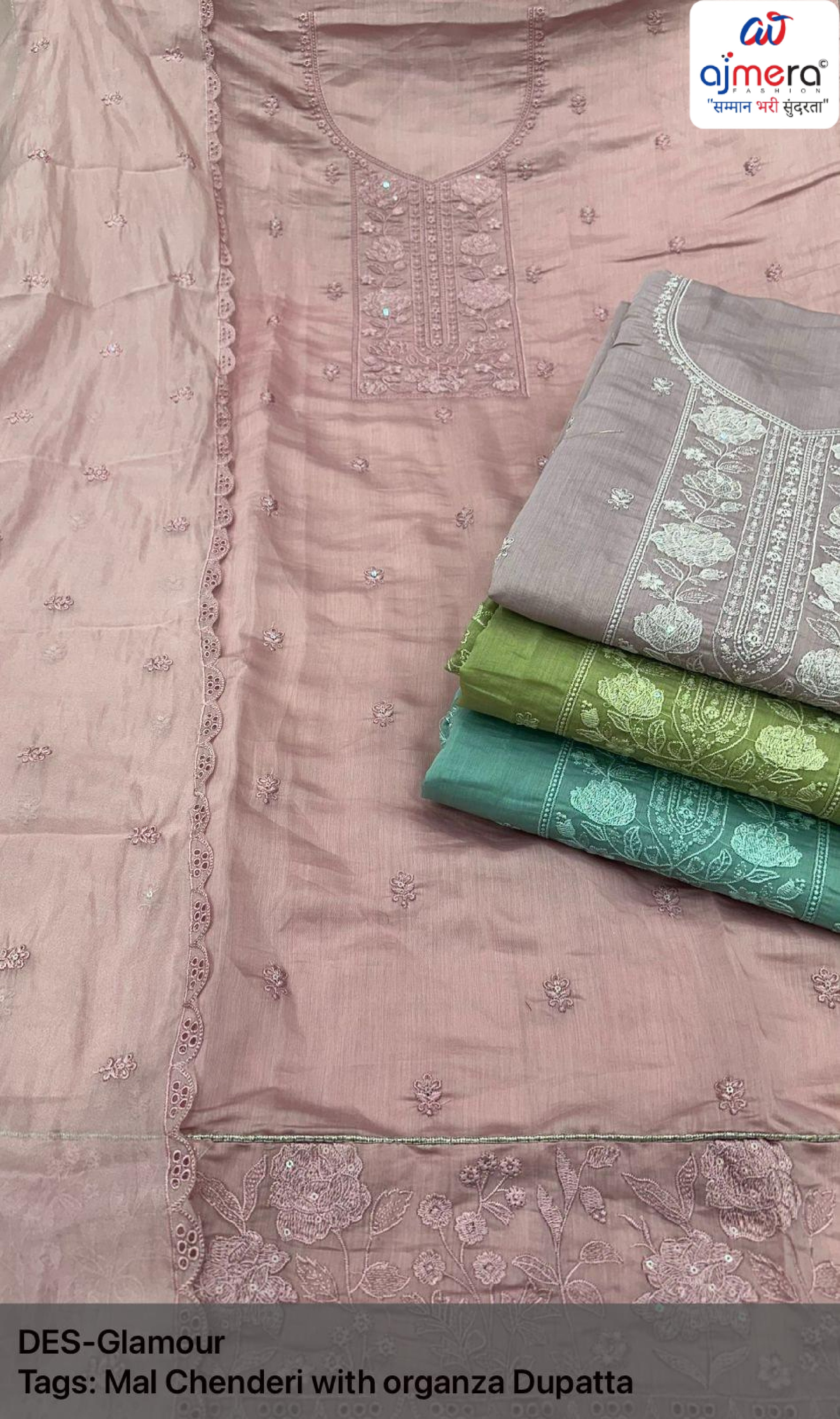 Premium Chanderi Dress Material Wholesale Collection | VAA-GLAMOUR
