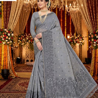 Graceful Rapier Silk Matching Saree With Blouse Piece | DBU-PYARI MUNGA VOL-2
