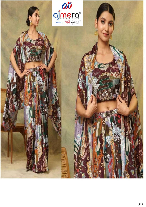 Designer Gown with Blouse for Women | ATZ-C362