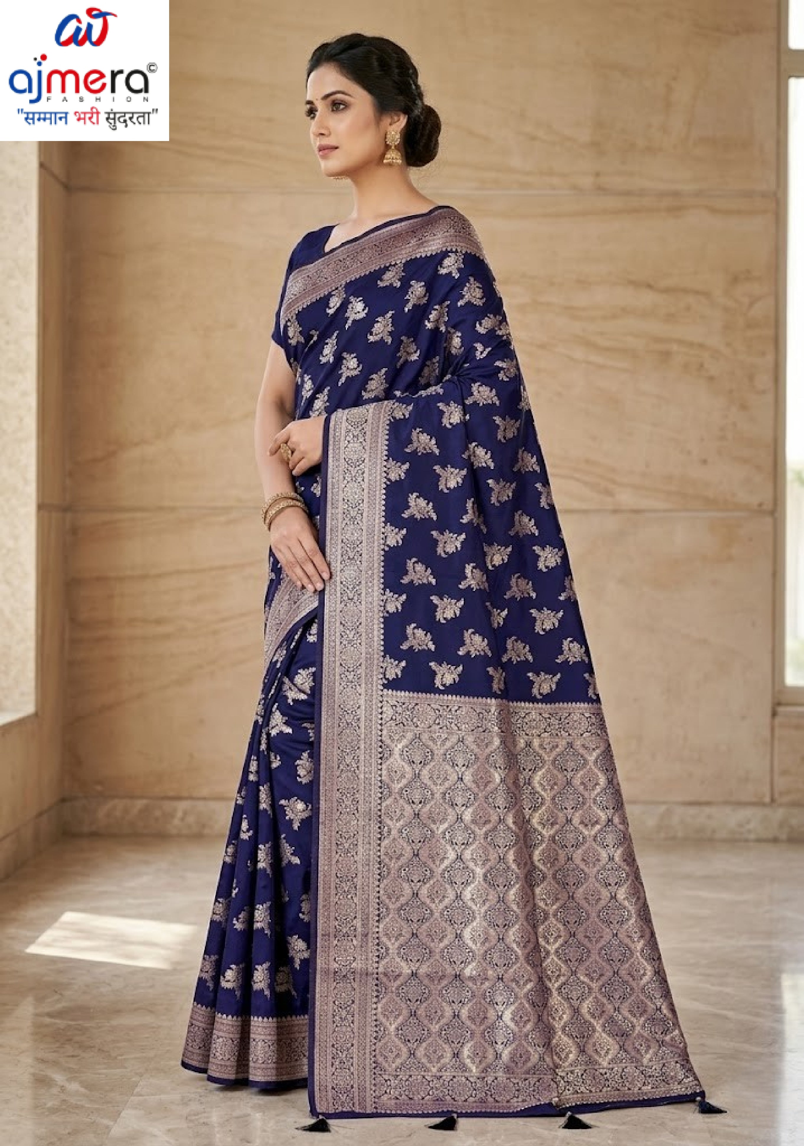 Stylish Jacquard Silk Saree with Blouse Piece for Festive Collection | TUL-HANSJODA SILK VOL-47