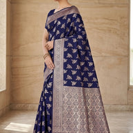 Stylish Jacquard Silk Saree with Blouse Piece for Festive Collection | TUL-HANSJODA SILK VOL-47
