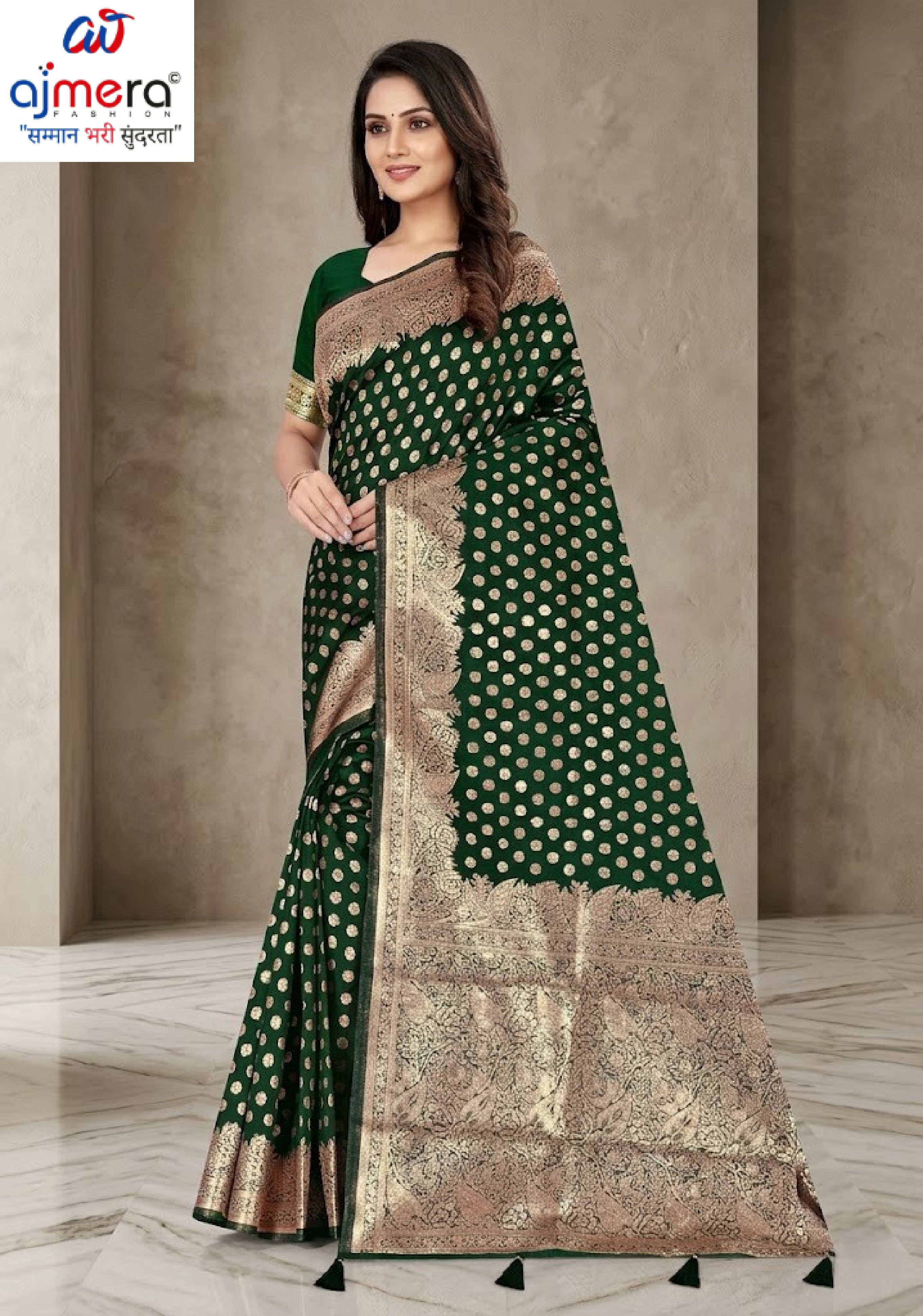 Luxury Jacquard Silk Saree with Blouse Piece for Wedding & Party Wear | TUL-HANSJODA SILK VOL-37