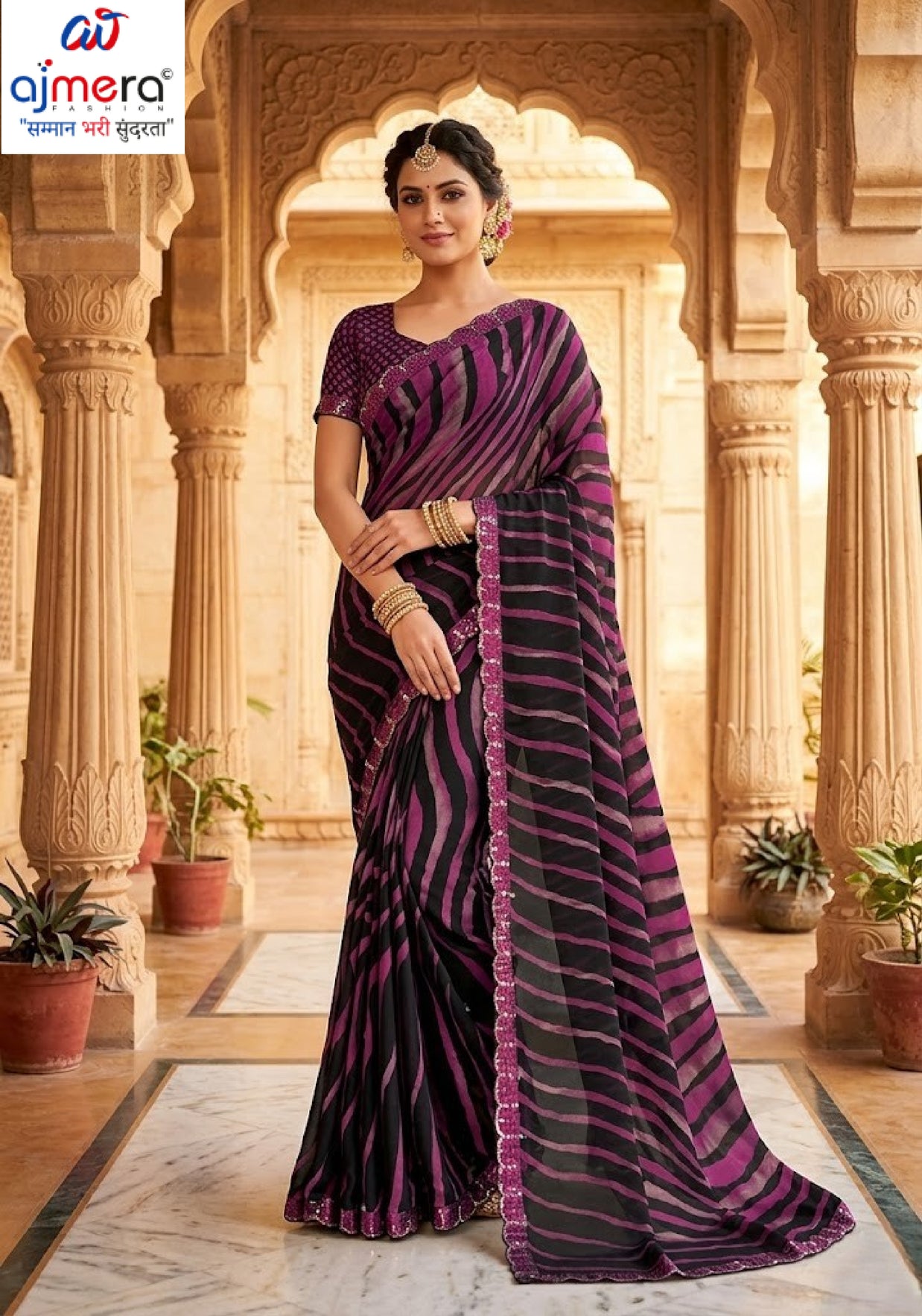 Trendy Printed Saree with Blouse Piece for Women’s Ethnic Wardrobe  | RDD-ZIYA