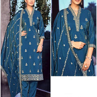 Designer Top Pant Dupatta Set for Women | TNC-VRINDA