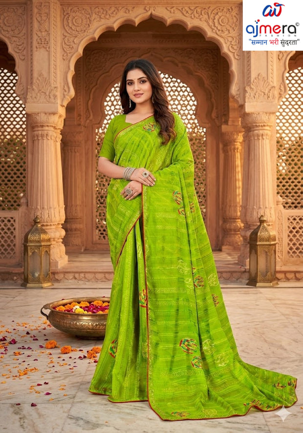 Exclusive Printed Saree with Blouse Piece for Elegant Ethnic Look | PRM-GIRIJA