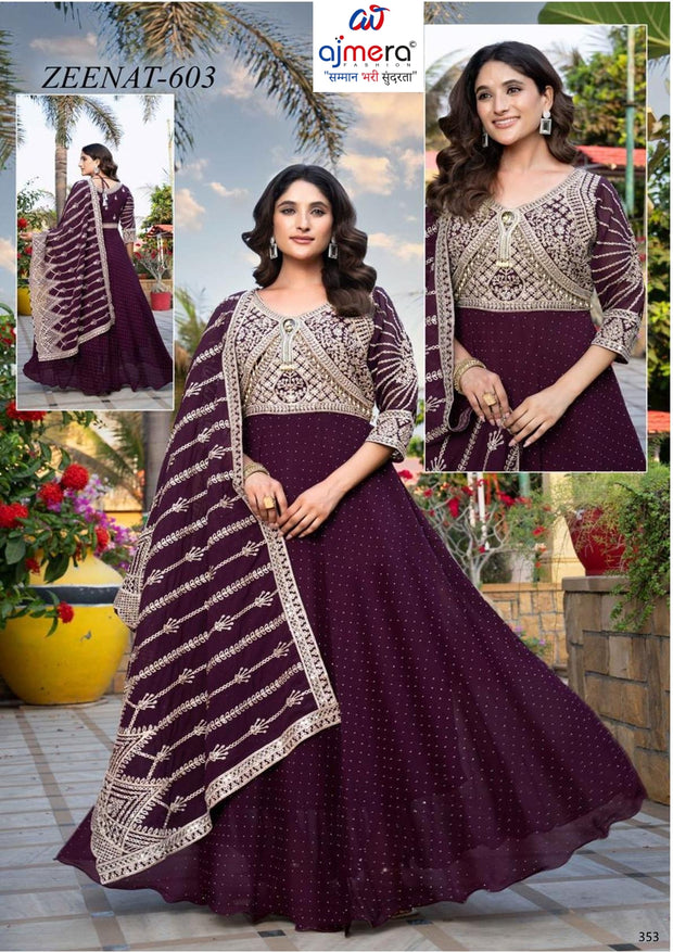 Designer Georgette Gown for Women | KTX-ZEENAT-603-XL