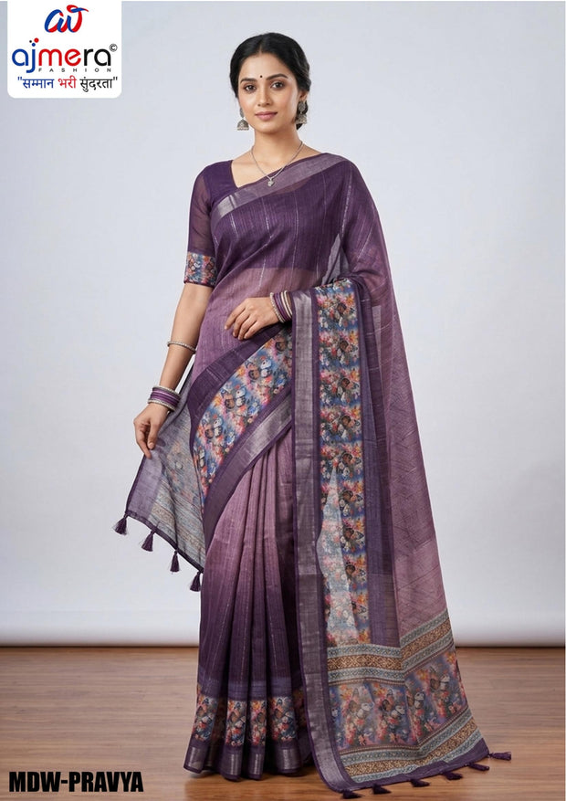Designer Jacquard Silk Saree with Blouse Piece for Traditional Occasions | MDW-AKIRA