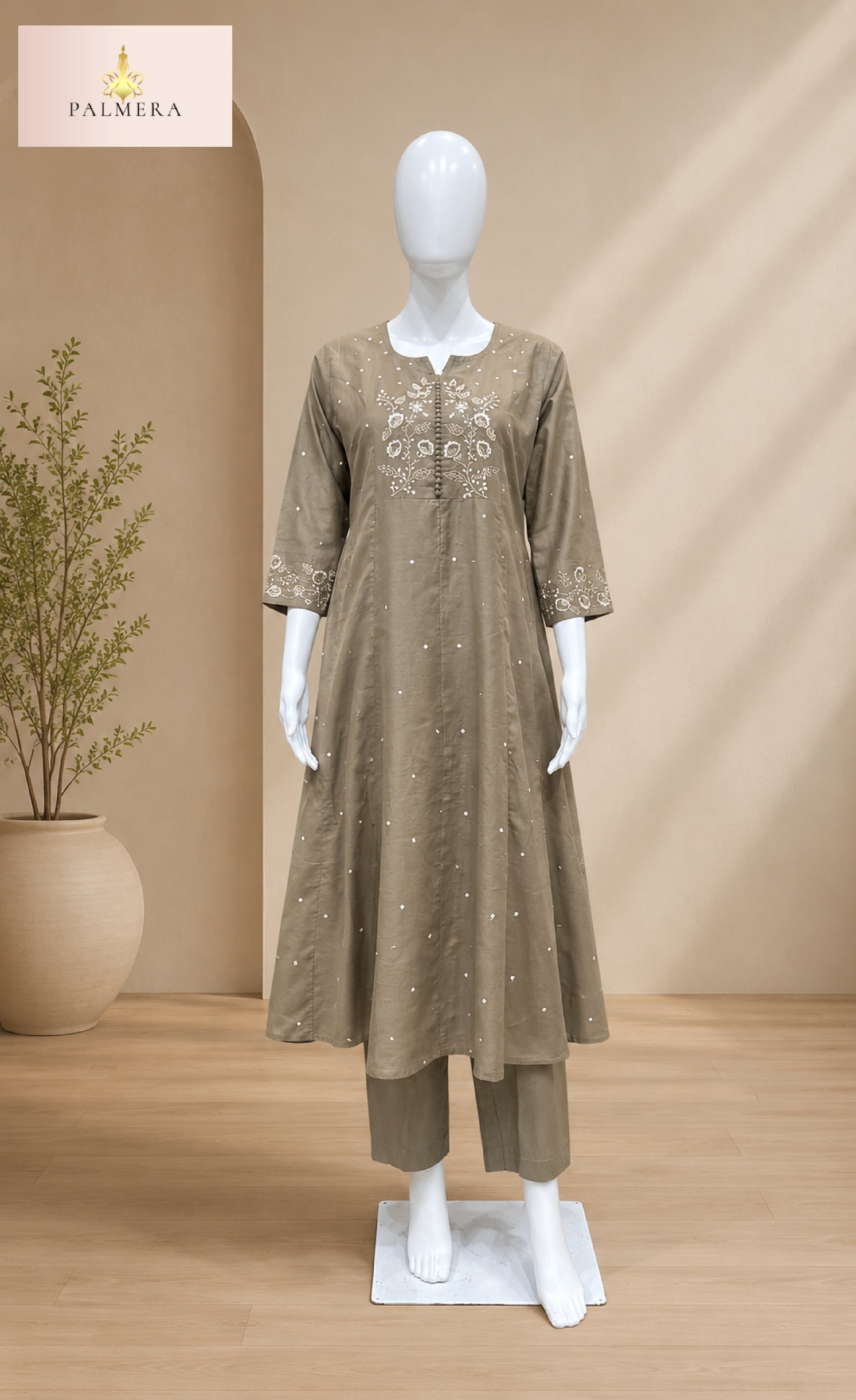Elegant Designer Palmera Kurti Set for Women | MIK-344D