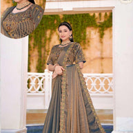 Fandy Fancy Dyed Matching Saree with Blouse Piece for Premium Ethnic and Traditional Wear | PHL-SOBHAGYA VATI-3