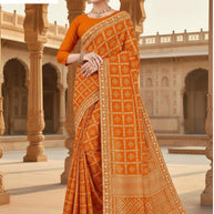 Exclusive Printed Saree with Blouse Piece for Elegant Ethnic Look | TD-KASHVI
