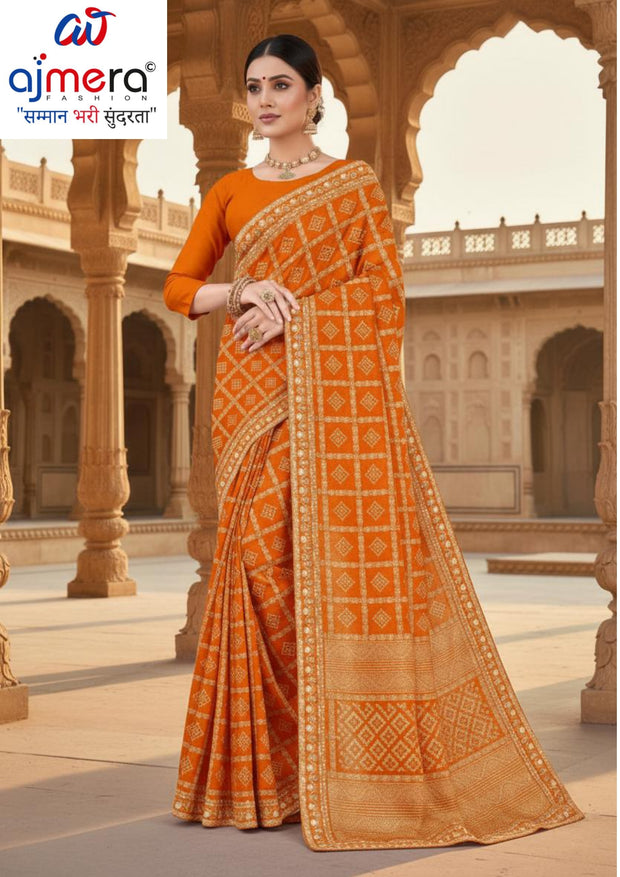 Exclusive Printed Saree with Blouse Piece for Elegant Ethnic Look | TD-KASHVI