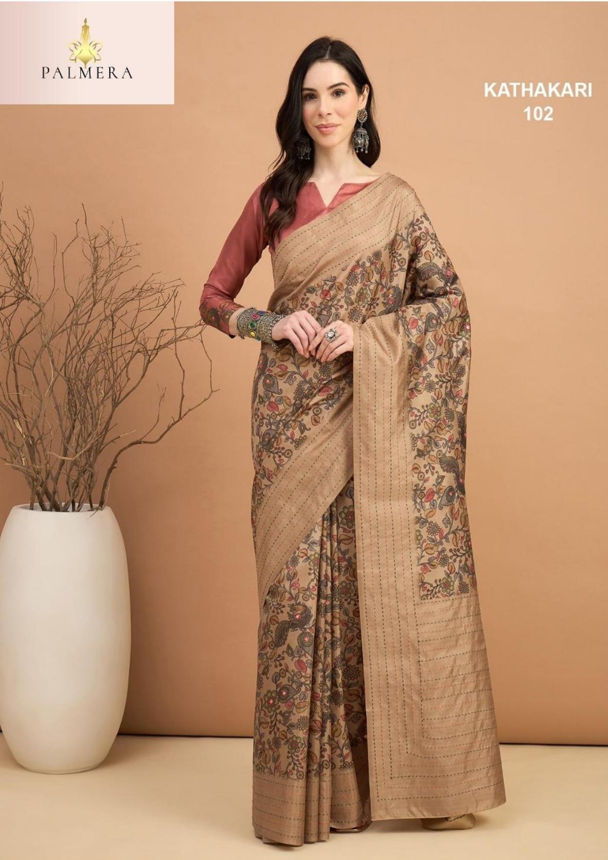 Palmera Saree Manufacturer and Palmera Saree Supplier | ALL-KATHAKARI VOL-01