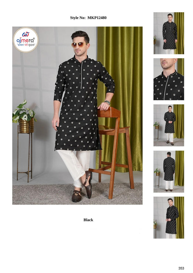 Premium Men's Kurta & Payjama for Wedding & Festive Wear | SNA-MKP12480