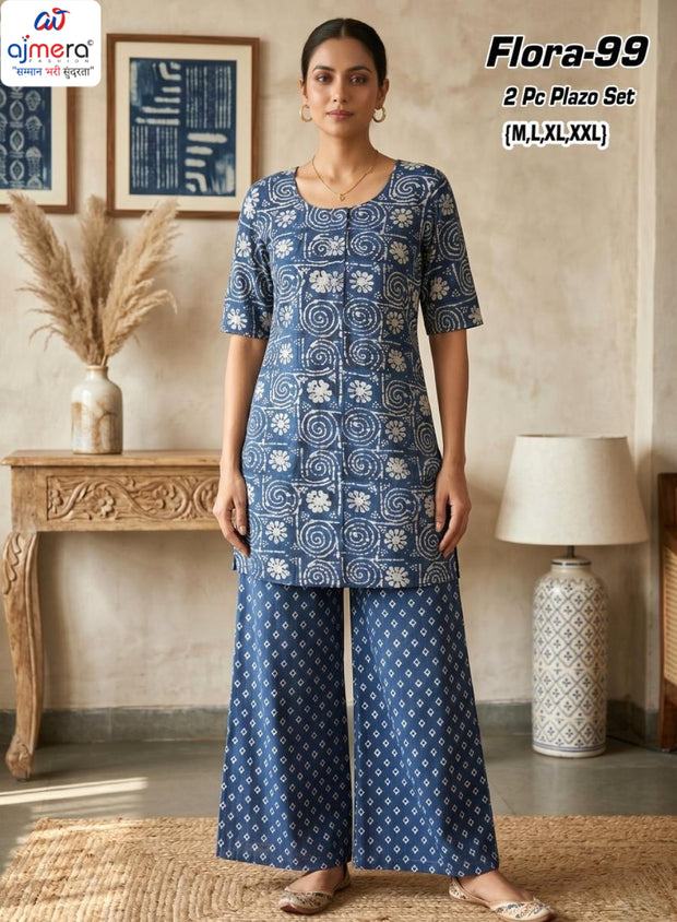 Designer Floral Style Kurti Set for Women | AAC-FLORA