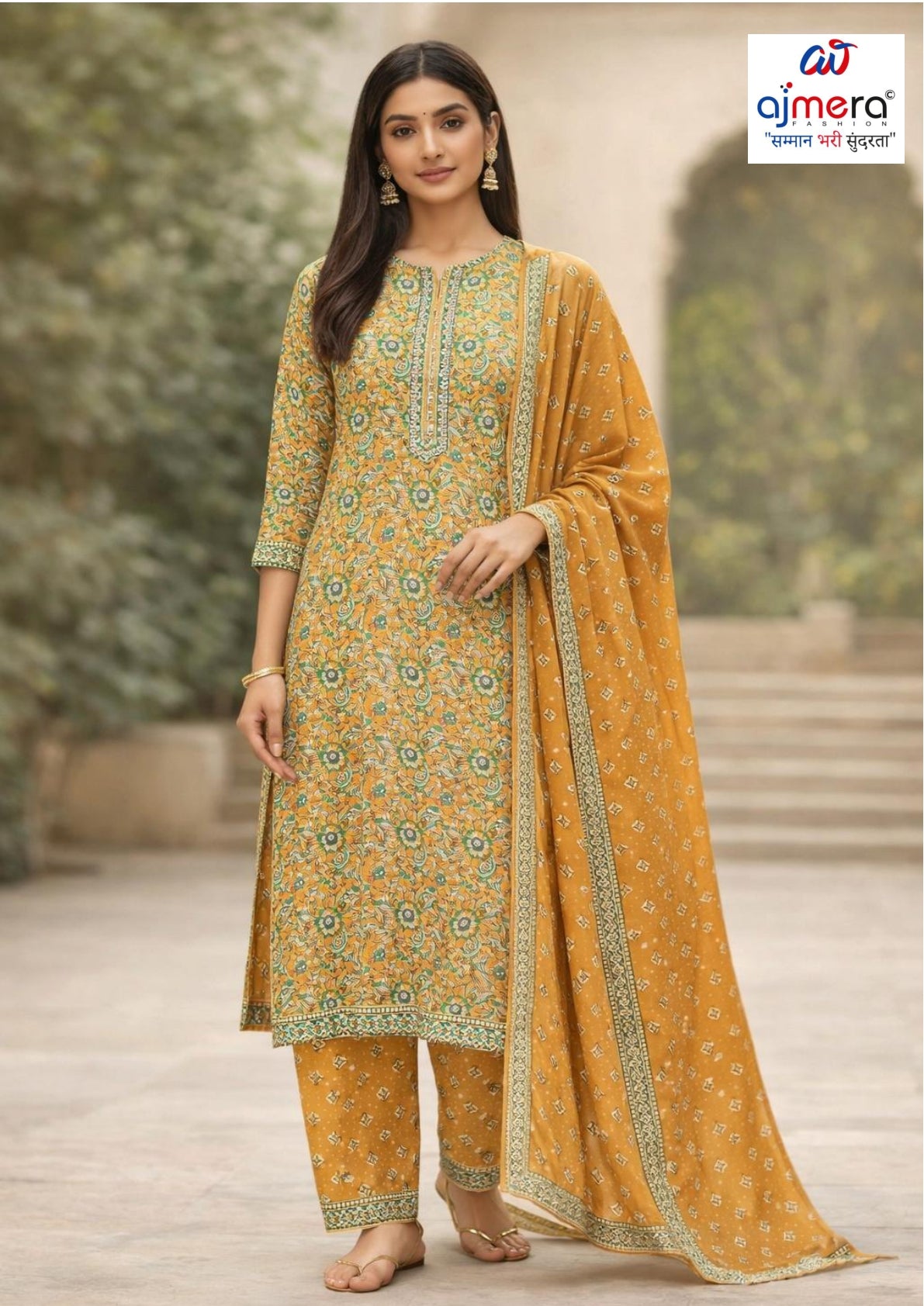 Premium Cotton Unstitched Suit Set | NCY-BANI-1