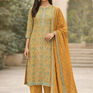 Premium Cotton Unstitched Suit Set | NCY-BANI-1
