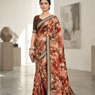 Fashionable Printed Saree with Blouse Piece for Festive Collection | RDD-REKHA