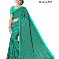 Lycra Dyed Matching Saree Wholesaler with Blouse Piece for Premium Ethnic and Traditional Wear | ATF-FIVE STAR