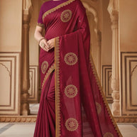 Dyed Matching Saree Collection with Blouse Piece for Premium Ethnic and Traditional Wear | SPB-EASY