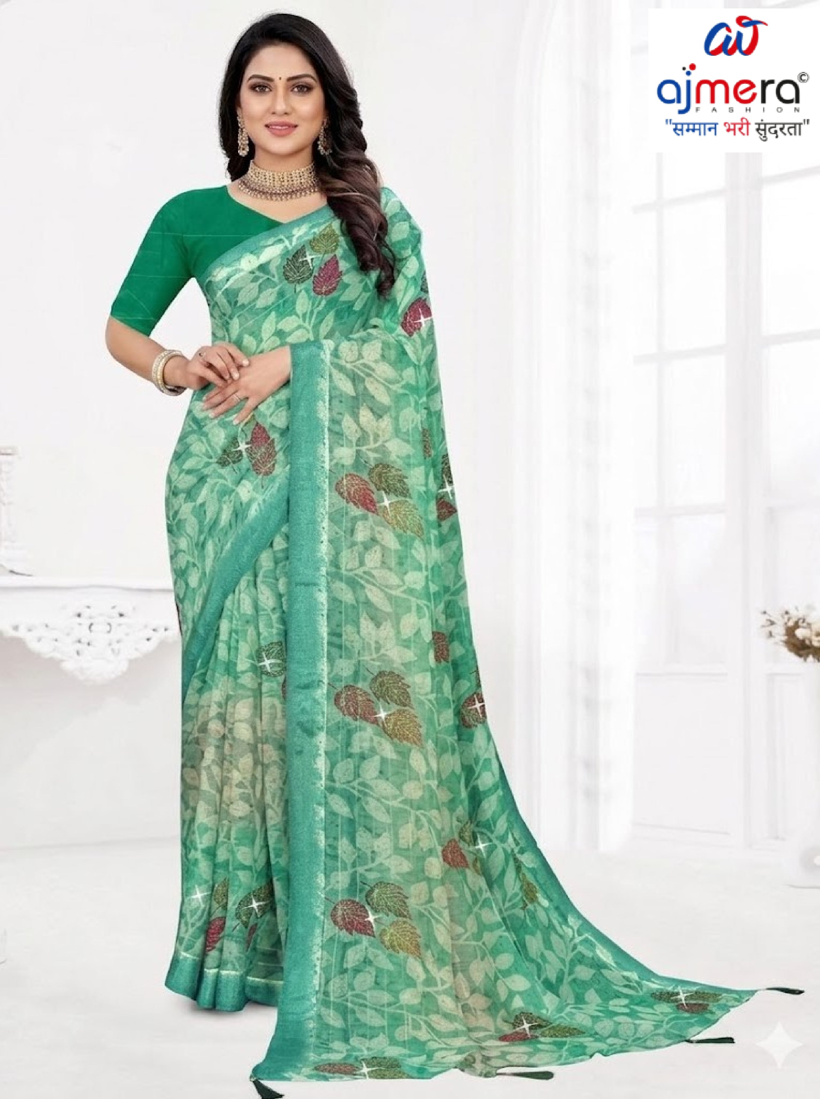 Classic Printed Saree with Blouse Piece for Timeless Traditional Style  | TTS-DHANUSHA