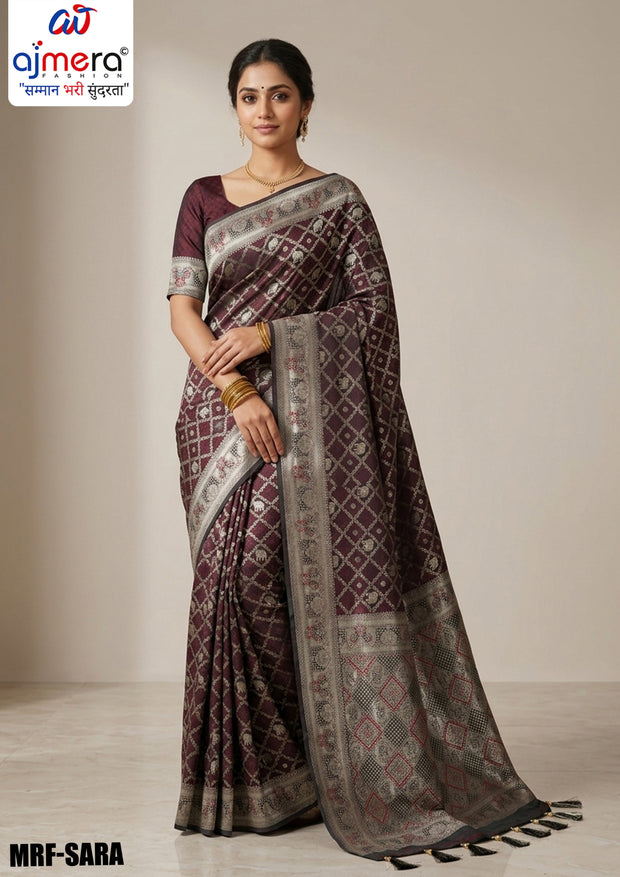 Royal Charm Jacquard Silk Saree With Blouse Piece | MRF-SARA