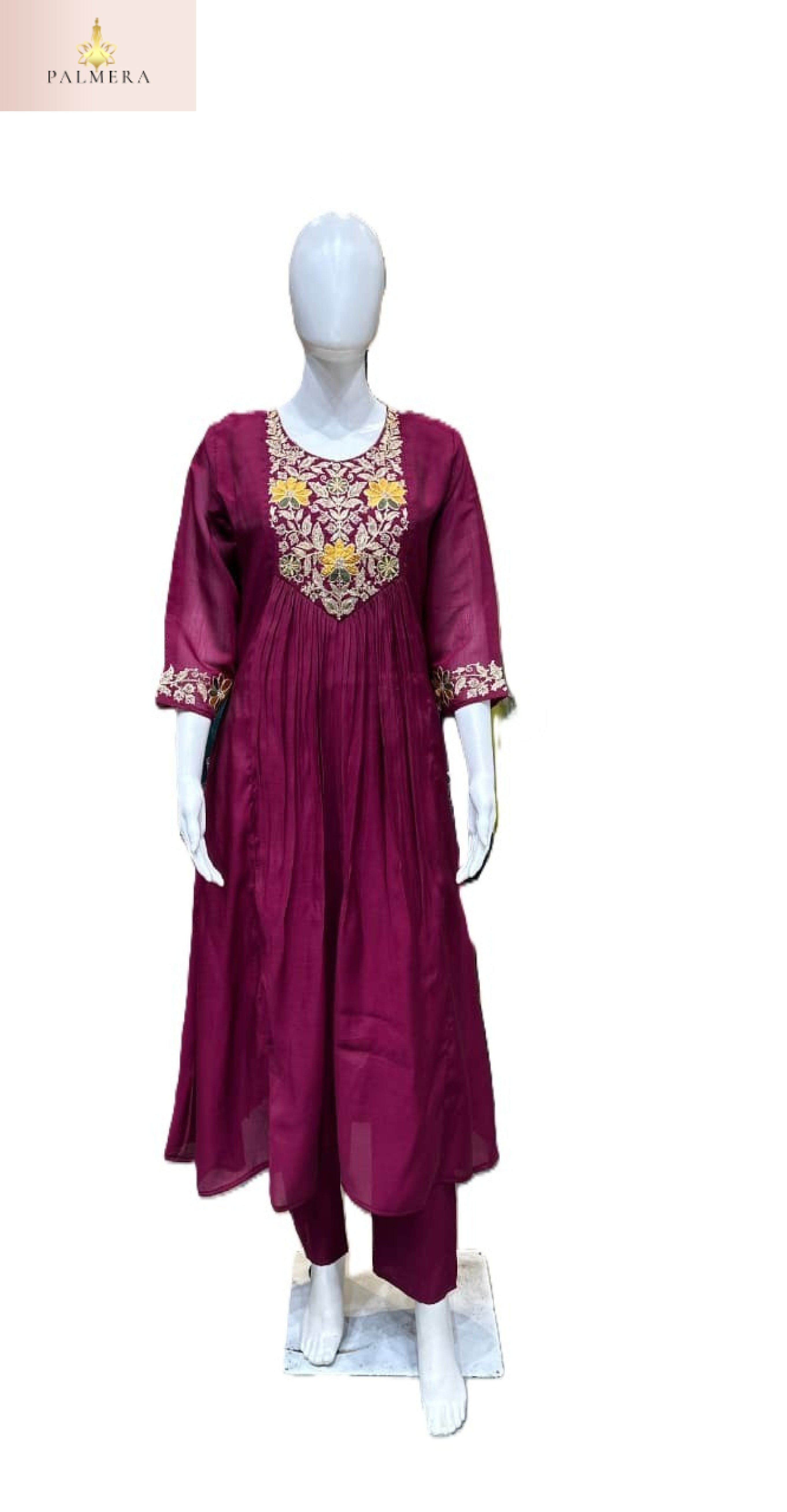 Elegant Designer Palmera Ethnic Kurti Set for Women | MIK-359D