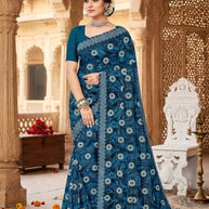 Contemporary Printed Saree with Blouse Piece for Premium Wear  | GPT-CHANCHAL-1