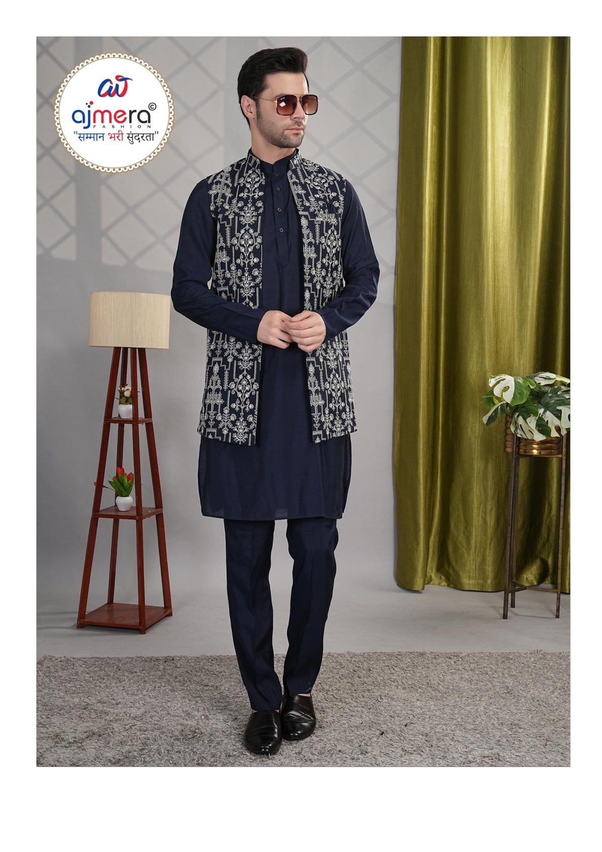 Premium Men's Kurta & Payjama for Wedding & Festive Wear | SNA-MKP12375
