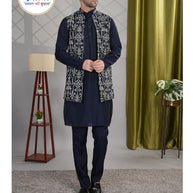 Premium Men's Kurta & Payjama for Wedding & Festive Wear | SNA-MKP12375