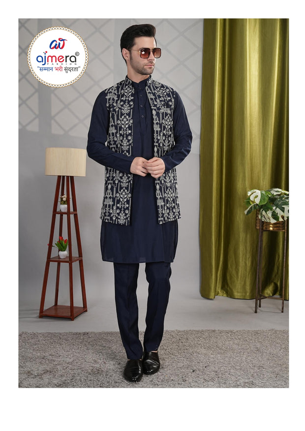 Premium Men's Kurta & Payjama for Wedding & Festive Wear | SNA-MKP12375