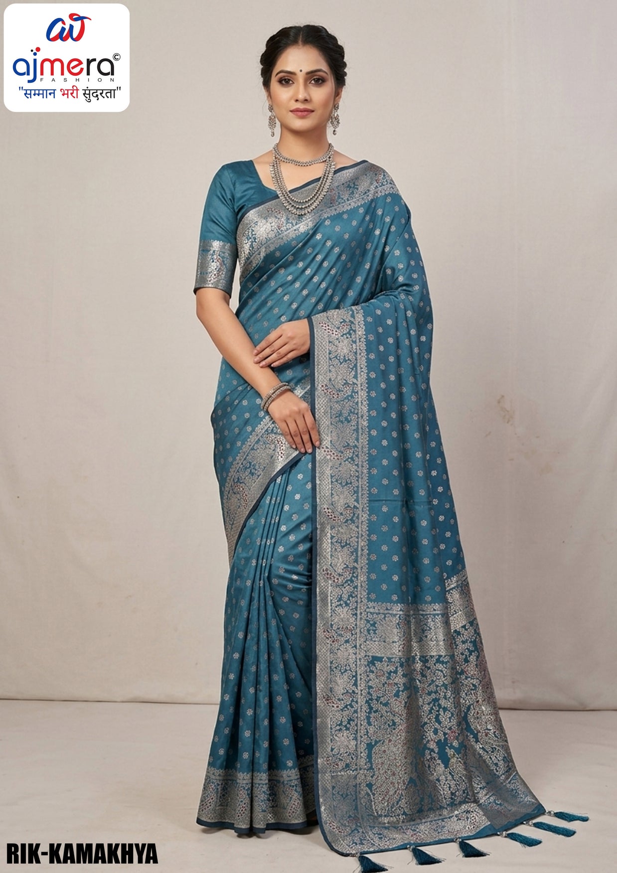 Artisan Jacquard Silk Saree With Blouse Piece | RIK-KAMAKHYA
