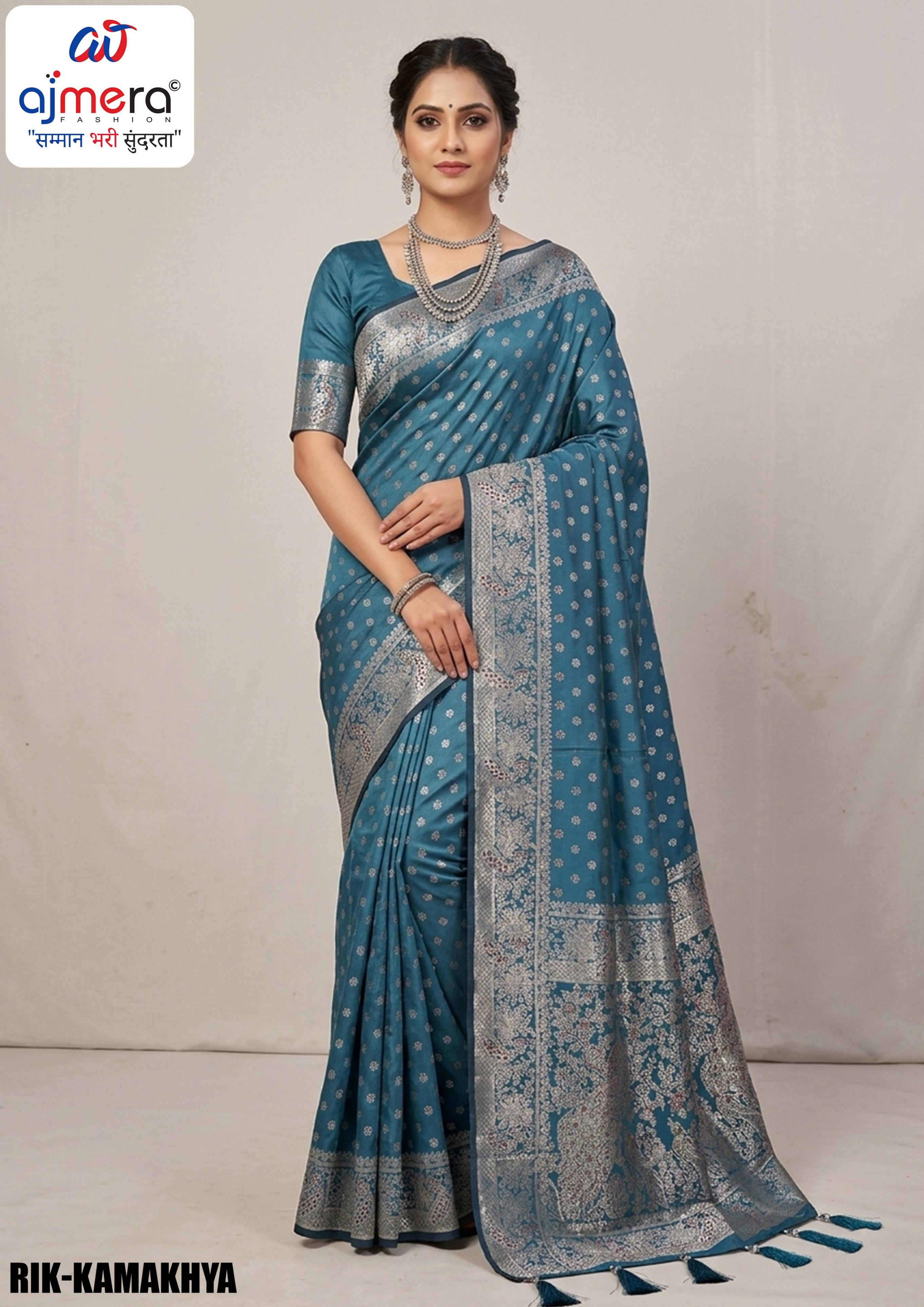 Artisan Jacquard Silk Saree With Blouse Piece | RIK-KAMAKHYA