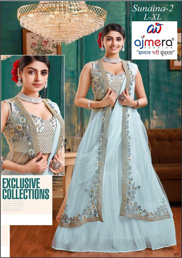 Wholesale Gown Online Designer Georgette Gown for Women | OSC-SUNAINA-2
