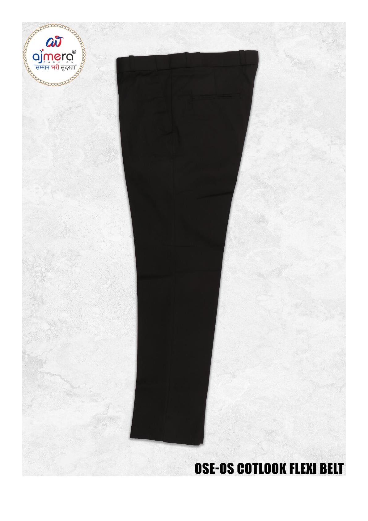 Mens Stretch Trousers Manufacturer India | OSE-OS COTLOOK FLEXI BELT